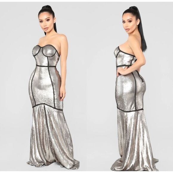 Mermaid Style Sequin Dress - Picture 1 of 2